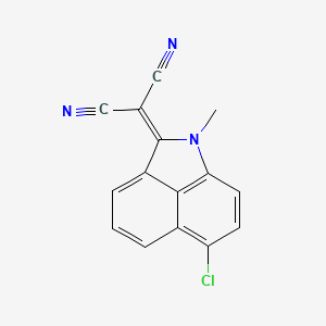 molecular formula C15H8ClN3 B5171323 (6-chloro-1-methylbenzo[cd]indol-2(1H)-ylidene)malononitrile 