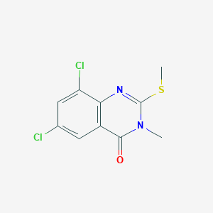 molecular formula C10H8Cl2N2OS B5171346 6,8-dichloro-3-methyl-2-(methylthio)-4(3H)-quinazolinone CAS No. 1020242-99-2