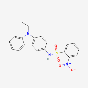 molecular formula C20H17N3O4S B5171444 N-(9-ethyl-9H-carbazol-3-yl)-2-nitrobenzenesulfonamide 