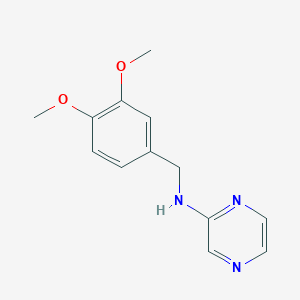 molecular formula C13H15N3O2 B5171456 N-(3,4-dimethoxybenzyl)-2-pyrazinamine 