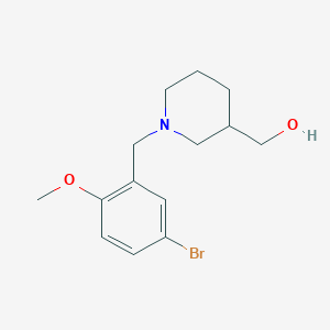 molecular formula C14H20BrNO2 B5171471 [1-(5-bromo-2-methoxybenzyl)-3-piperidinyl]methanol 