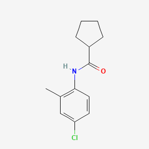 molecular formula C13H16ClNO B5171500 N-(4-chloro-2-methylphenyl)cyclopentanecarboxamide 