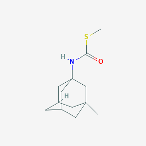 molecular formula C13H21NOS B5171528 S-methyl (3-methyl-1-adamantyl)thiocarbamate 