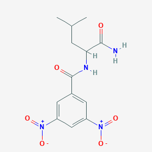 molecular formula C13H16N4O6 B5171545 N~2~-(3,5-二硝基苯甲酰基)亮氨酰胺 