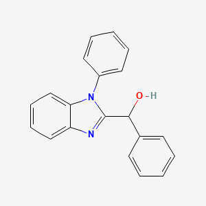 molecular formula C20H16N2O B5171551 phenyl(1-phenyl-1H-benzimidazol-2-yl)methanol 