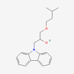 molecular formula C20H25NO2 B5171556 1-(9H-carbazol-9-yl)-3-(3-methylbutoxy)-2-propanol 