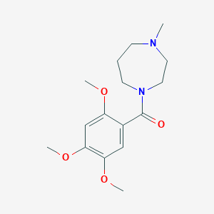 molecular formula C16H24N2O4 B5171581 1-methyl-4-(2,4,5-trimethoxybenzoyl)-1,4-diazepane 