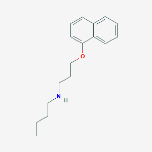 molecular formula C17H23NO B5171588 N-[3-(1-naphthyloxy)propyl]-1-butanamine 