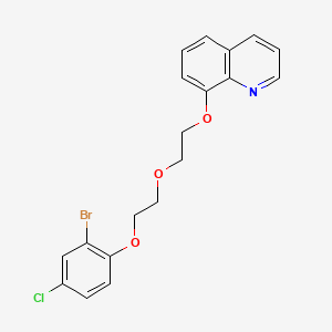 molecular formula C19H17BrClNO3 B5171627 8-{2-[2-(2-bromo-4-chlorophenoxy)ethoxy]ethoxy}quinoline 