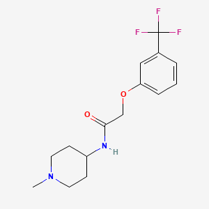 molecular formula C15H19F3N2O2 B5171653 N-(1-methyl-4-piperidinyl)-2-[3-(trifluoromethyl)phenoxy]acetamide 