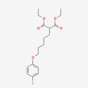 molecular formula C18H25IO5 B5171697 diethyl [5-(4-iodophenoxy)pentyl]malonate 