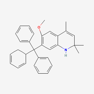 molecular formula C32H33NO B5171711 7-[2,4-cyclohexadien-1-yl(diphenyl)methyl]-6-methoxy-2,2,4-trimethyl-1,2-dihydroquinoline 