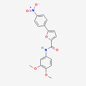 molecular formula C19H16N2O6 B5171746 N-(3,4-dimethoxyphenyl)-5-(4-nitrophenyl)-2-furamide 