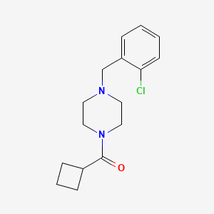 molecular formula C16H21ClN2O B5171849 1-(2-chlorobenzyl)-4-(cyclobutylcarbonyl)piperazine 