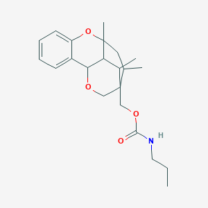 molecular formula C22H31NO4 B5171860 (9,11,13-trimethyl-8,15-dioxatetracyclo[10.2.2.0~2,7~.0~9,14~]hexadeca-2,4,6-trien-12-yl)methyl propylcarbamate CAS No. 5847-07-4