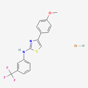 molecular formula C17H14BrF3N2OS B5171879 4-(4-methoxyphenyl)-N-[3-(trifluoromethyl)phenyl]-1,3-thiazol-2-amine hydrobromide 
