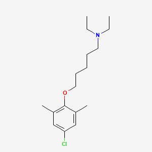 molecular formula C17H28ClNO B5171926 5-(4-chloro-2,6-dimethylphenoxy)-N,N-diethyl-1-pentanamine 