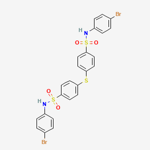 molecular formula C24H18Br2N2O4S3 B5171931 4,4'-thiobis[N-(4-bromophenyl)benzenesulfonamide] 