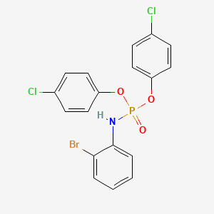 molecular formula C18H13BrCl2NO3P B5171980 bis(4-chlorophenyl) (2-bromophenyl)amidophosphate 