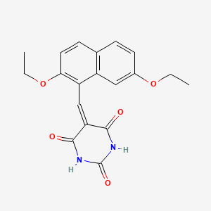 5-[(2,7-Diethoxynaphthalen-1-yl)methylidene]-1,3-diazinane-2,4,6-trione