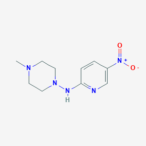molecular formula C10H15N5O2 B5172082 4-methyl-N-(5-nitro-2-pyridinyl)-1-piperazinamine 