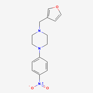 molecular formula C15H17N3O3 B5172121 1-(3-furylmethyl)-4-(4-nitrophenyl)piperazine 