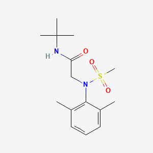 molecular formula C15H24N2O3S B5172131 N~1~-(tert-butyl)-N~2~-(2,6-dimethylphenyl)-N~2~-(methylsulfonyl)glycinamide 