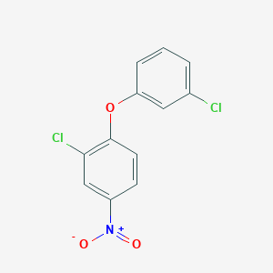 molecular formula C12H7Cl2NO3 B5172135 2-氯-1-(3-氯苯氧基)-4-硝基苯 
