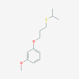 molecular formula C13H20O2S B5172144 1-[3-(isopropylthio)propoxy]-3-methoxybenzene 