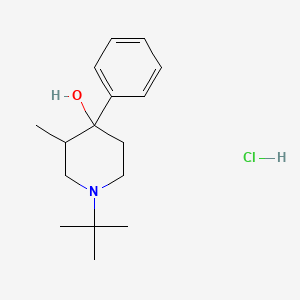 molecular formula C16H26ClNO B5172166 1-tert-butyl-3-methyl-4-phenyl-4-piperidinol hydrochloride 