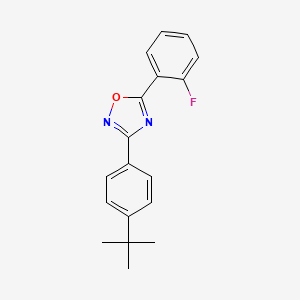 molecular formula C18H17FN2O B5172337 3-(4-tert-butylphenyl)-5-(2-fluorophenyl)-1,2,4-oxadiazole 