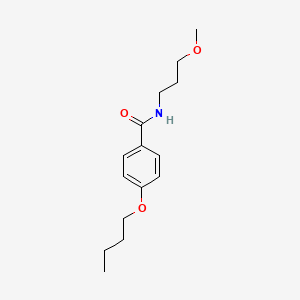 molecular formula C15H23NO3 B5172408 4-butoxy-N-(3-methoxypropyl)benzamide 