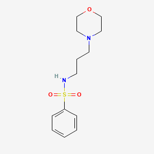 molecular formula C13H20N2O3S B5172415 N-[3-(4-morpholinyl)propyl]benzenesulfonamide 