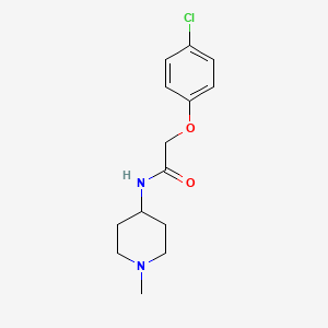molecular formula C14H19ClN2O2 B5172460 2-(4-chlorophenoxy)-N-(1-methyl-4-piperidinyl)acetamide 