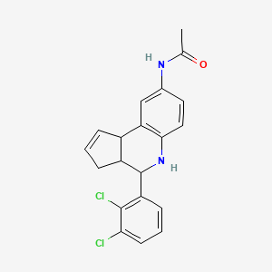 molecular formula C20H18Cl2N2O B5172485 N-[4-(2,3-dichlorophenyl)-3a,4,5,9b-tetrahydro-3H-cyclopenta[c]quinolin-8-yl]acetamide 