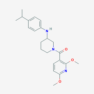 molecular formula C22H29N3O3 B5172521 1-[(2,6-dimethoxy-3-pyridinyl)carbonyl]-N-(4-isopropylphenyl)-3-piperidinamine 