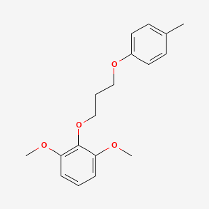 molecular formula C18H22O4 B5172560 1,3-dimethoxy-2-[3-(4-methylphenoxy)propoxy]benzene 