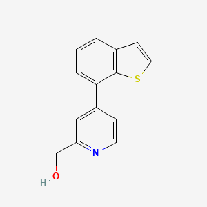 molecular formula C14H11NOS B5172581 [4-(1-benzothien-7-yl)-2-pyridinyl]methanol trifluoroacetate (salt) 