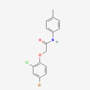 molecular formula C15H13BrClNO2 B5172624 2-(4-bromo-2-chlorophenoxy)-N-(4-methylphenyl)acetamide 