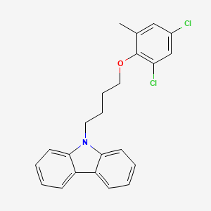 molecular formula C23H21Cl2NO B5172652 9-[4-(2,4-dichloro-6-methylphenoxy)butyl]-9H-carbazole 