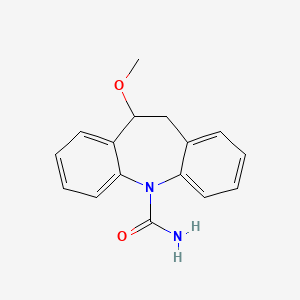 molecular formula C16H16N2O2 B5172653 10-methoxy-10,11-dihydro-5H-dibenzo[b,f]azepine-5-carboxamide 
