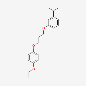 molecular formula C20H26O3 B5172680 1-[3-(4-ethoxyphenoxy)propoxy]-3-isopropylbenzene 