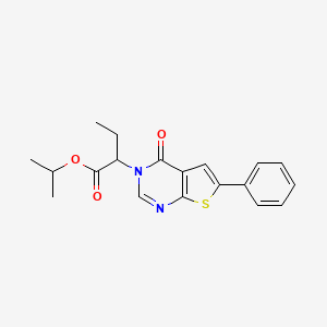 isopropyl 2-(4-oxo-6-phenylthieno[2,3-d]pyrimidin-3(4H)-yl)butanoate