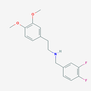 molecular formula C17H19F2NO2 B5172752 (3,4-difluorobenzyl)[2-(3,4-dimethoxyphenyl)ethyl]amine 