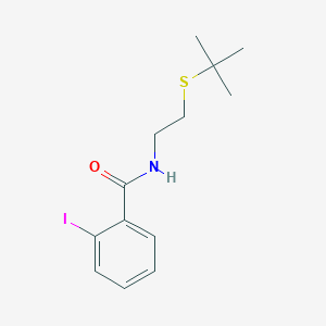 molecular formula C13H18INOS B5172755 N-[2-(tert-butylthio)ethyl]-2-iodobenzamide 