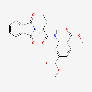 molecular formula C23H22N2O7 B5172802 dimethyl 2-{[2-(1,3-dioxo-1,3-dihydro-2H-isoindol-2-yl)-3-methylbutanoyl]amino}terephthalate CAS No. 6160-42-5