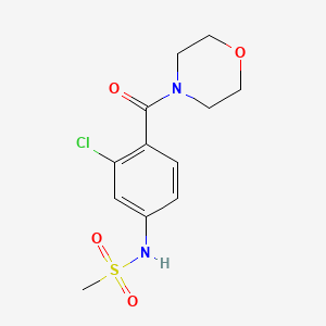N-[3-chloro-4-(4-morpholinylcarbonyl)phenyl]methanesulfonamide