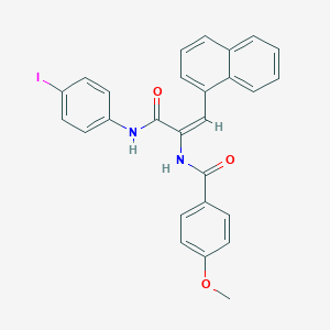 N-[1-{[(4-iodophenyl)amino]carbonyl}-2-(1-naphthyl)vinyl]-4-methoxybenzamide