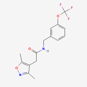 2-(3,5-dimethyl-4-isoxazolyl)-N-[3-(trifluoromethoxy)benzyl]acetamide