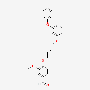 3-methoxy-4-[4-(3-phenoxyphenoxy)butoxy]benzaldehyde